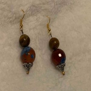 dangle, hook earring handmade original